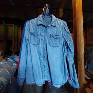 Denim button up